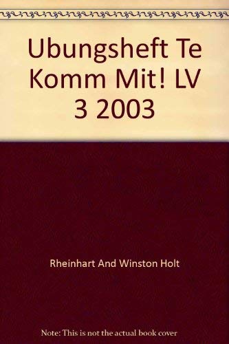 Stock image for Komm mit!:  bungsheft Teacher's Edition Level 3 for sale by HPB-Red