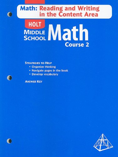 Stock image for Holt Mathematics: Math Reading and Writing Course 2 for sale by Nationwide_Text