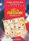 Stock image for Chapter and Unit Tests with Answer Key (Holt Call to Freedom - Beginnings to 1877) for sale by HPB-Red