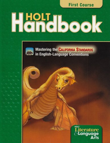 Stock image for The Holt Handbook : Grammar, Usage, Mechanics, Sentences. First Course for sale by Better World Books: West