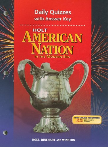 9780030653940: Holt American Nation Daily Quizzes with Answer Key: In the Modern Era
