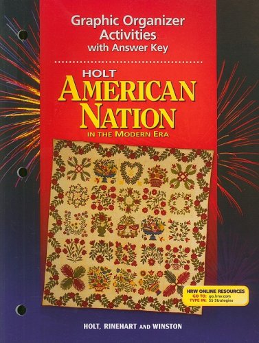 Beispielbild fr Holt American Nation in the Modern Era Graphic Organizer Activities with Answer Key zum Verkauf von Allied Book Company Inc.