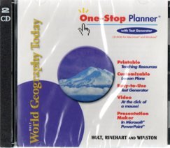 9780030654336: 2003 Holt World Geography Today One Stop Planner CD ROM