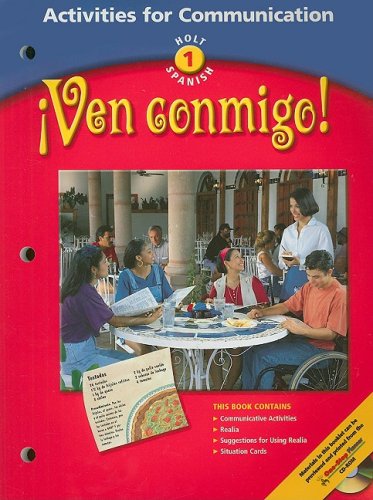 Imagen de archivo de Activities for Communication, Level 1: Holt Spanish- Ven Conmigo! a la venta por Allied Book Company Inc.