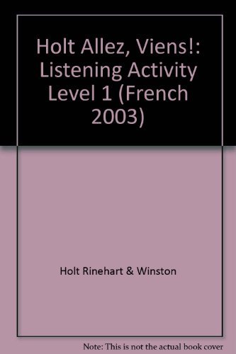 Beispielbild fr Allez, Viens! Levels 1A-1, Grades 6-9 Listening Activities: Holt Allez, Viens! (French 2003) zum Verkauf von HPB-Diamond