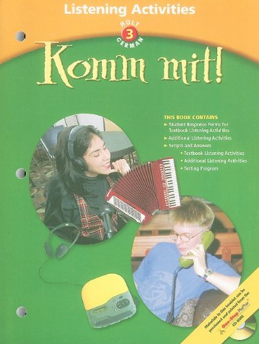 Imagen de archivo de Holt German 3: Komm Mit! Listening Activities a la venta por ThriftBooks-Dallas