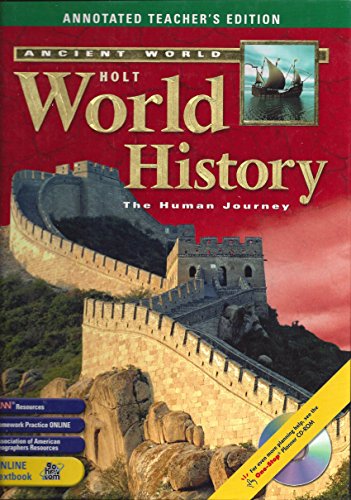 Stock image for Holt World History: The Human Journey (Ancient World) for sale by HPB-Red
