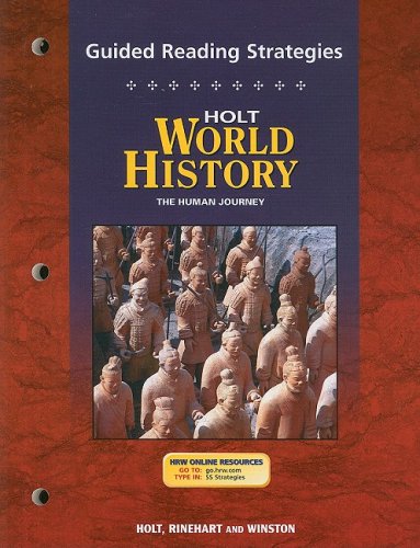 Imagen de archivo de Holt World History: Human Journey: Guided Reading Strategy Grades a la venta por Hawking Books