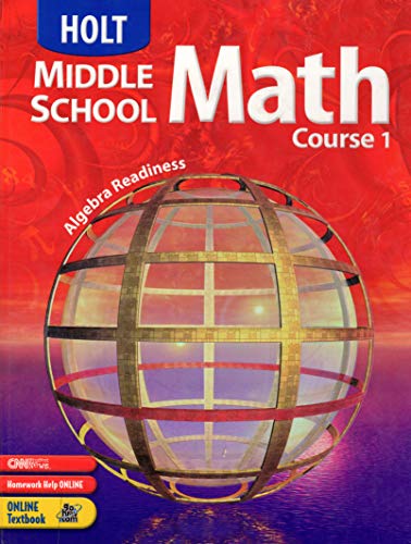 Stock image for Holt Middle School Math: Course 1 for sale by Revaluation Books