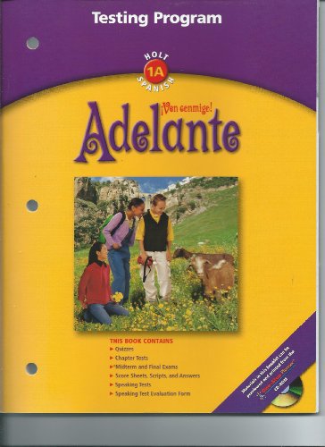 Stock image for Ven Conmigo! Level 1a: Adelante- Testing Program ; 9780030659447 ; 0030659442 for sale by APlus Textbooks