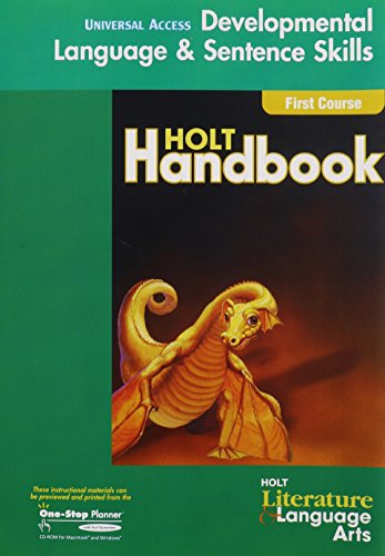 Imagen de archivo de Holt Literature and Language Arts, Grade 7 : Universal Access Language Skills: California Version a la venta por Better World Books