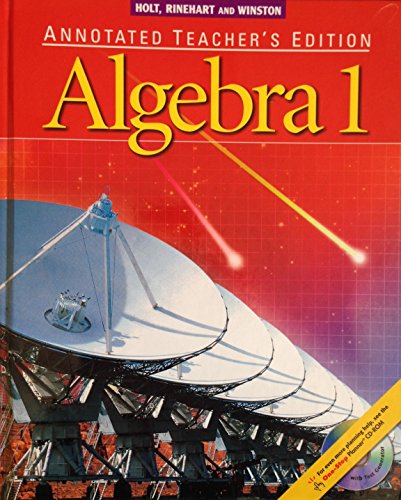 9780030660498: Algebra 1: Annotated Teacher's Edition