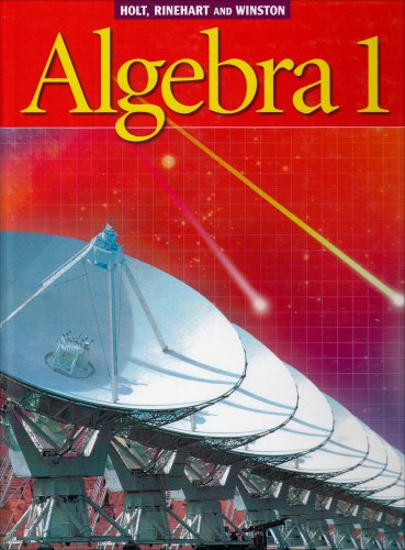 Holt Algebra 1: Student Edition (C) 2003 2003 (9780030660511) by James E. Schultz; Paul A. Kennedy; Wade Ellis; Kathleen A. Hollowell