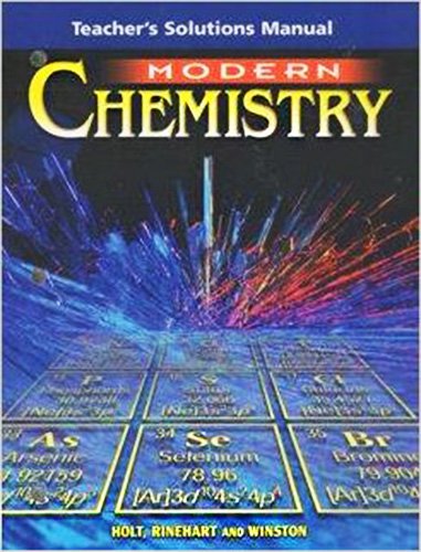 Beispielbild fr Modern Chemistry : Teacher's Solution Manual zum Verkauf von Books of the Smoky Mountains