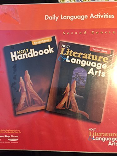 Daily Language Activities for Holt Literature and Language Arts second course (9780030661013) by Holt, Rinehart And Winston, Inc.