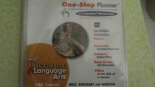 9780030661143: Fifth Course One-Stop Planner CD-ROM (Literature&Language Arts)