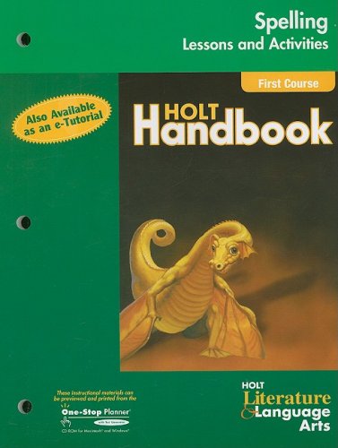 Imagen de archivo de Holt Literature and Language Arts California: Spelling Lessons Grade 7 a la venta por Iridium_Books