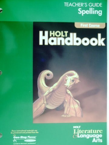 Imagen de archivo de Holt Handbook: Holt Literature and Language Arts, First Course: Spellin a la venta por Hawking Books