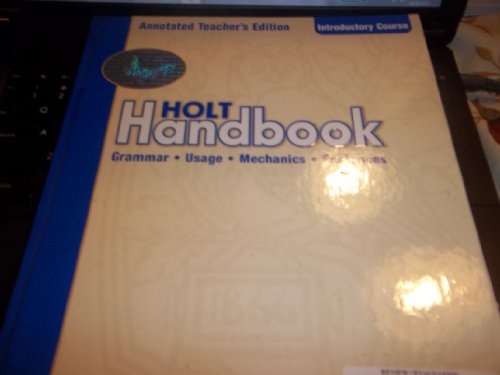 9780030661334: Holt Handbook, Grade 6: Grammar Usage, Mechanics and Sentences, Annotated Teacher's Edition