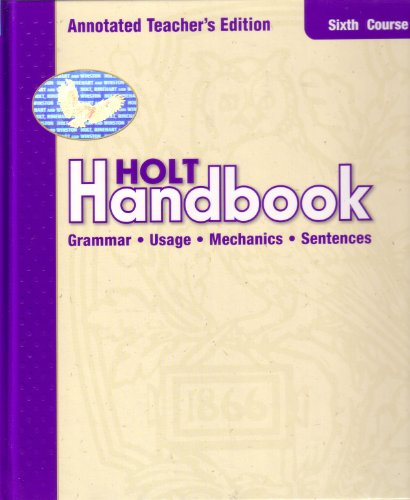 9780030661419: Holt Handbook, Grade 12 : Grammar Useage and Mechanics
