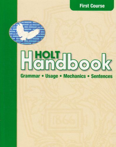 Beispielbild fr Holt Handbook: First Course zum Verkauf von BooksRun