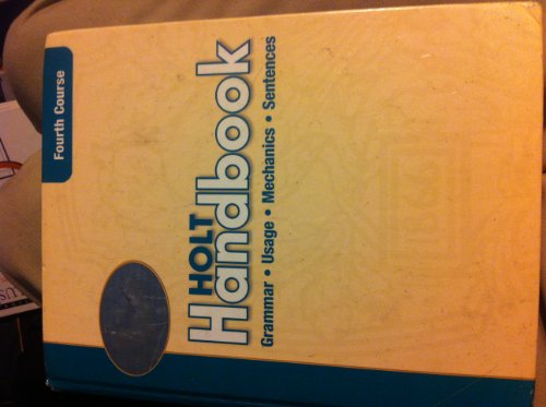 9780030661471: Holt Handbook: Grammar, Usage, Mechanics, Sentences : Fourth Course