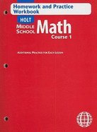 9780030662041: Homework and Practice Workbook : Teacher's Edition (Holt Middle School Math Course 1.)