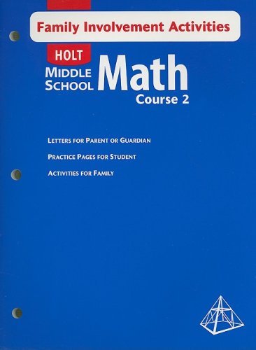 Imagen de archivo de Math Course 2, Grade 7 Family Involvement Activities: Holt Mathematics a la venta por Nationwide_Text