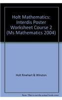 Stock image for Holt Middle School Math: Interdisciplinary Poster Worksheets, Course 2 for sale by The Book Cellar, LLC