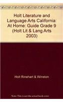 9780030663574: Literature and Language Arts at Home Guide Grade 9: Holt Literature and Language Arts California (Holt Lit & Lang Arts 2003)