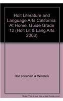 9780030663611: Literature and Language Arts at Home Guide Grade 12: Holt Literature and Language Arts California