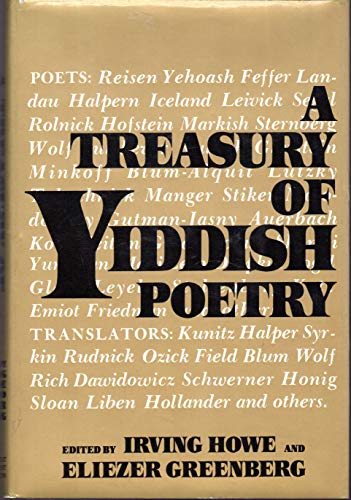 Stock image for A Treasury of Yiddish Poetry for sale by Yesterday's Books