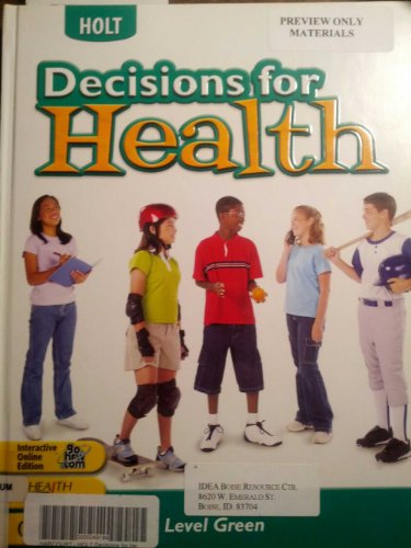 9780030664588: Decisions for Health: Level Green
