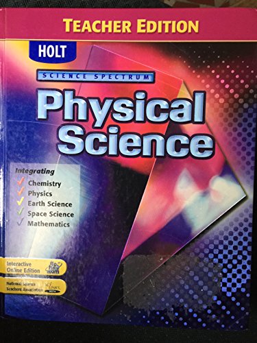 Beispielbild fr Holt Science Spectrum: Physical Science, Teacher's Edition zum Verkauf von Books of the Smoky Mountains