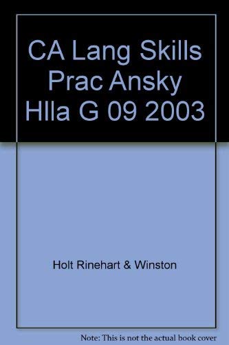 9780030664991: CA Lang Skills Prac Ansky Hlla G 09 2003