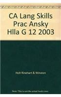 9780030665035: CA Lang Skills Prac Ansky Hlla G 12 2003