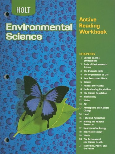 Stock image for Holt Environmental Science: Active Reading Workbook for sale by HPB-Red