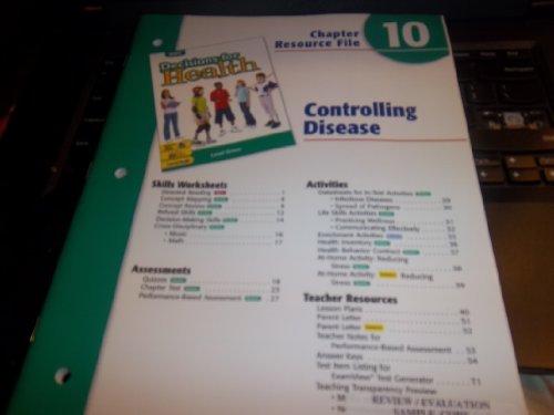 Imagen de archivo de Chapter 10 Resource File: Controlling Disease (Decisions for Health Level Green a la venta por Nationwide_Text