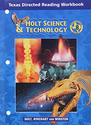 Stock image for Holt Science & Technology Texas: Dir Reading Workbook Grade 8 Physical Science for sale by HPB-Red