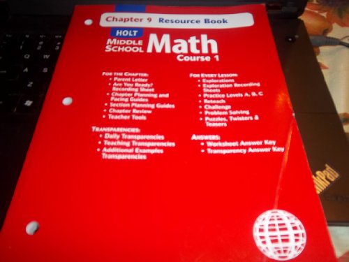 Stock image for Holt Mathematics: Resource Book Chapter 9 Course 1 for sale by dsmbooks