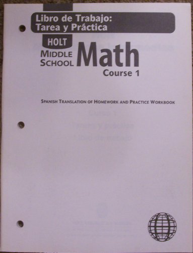 Stock image for Holt Middle School Math: Spanish HomeHOLT, RINEHART AND WINSTON for sale by Iridium_Books