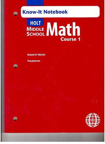 9780030679926: Holt Middle School Math: Course 1
