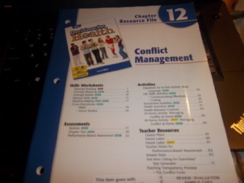 Stock image for Decisions for Health: Chapter Resource File Level Blue Chapter 12 Conflict Management for sale by Dailey Ranch Books