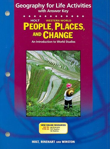 Stock image for Holt Western World People, Places, and Change Geography for Life Activities: An Introduction to World Studies for sale by Allied Book Company Inc.