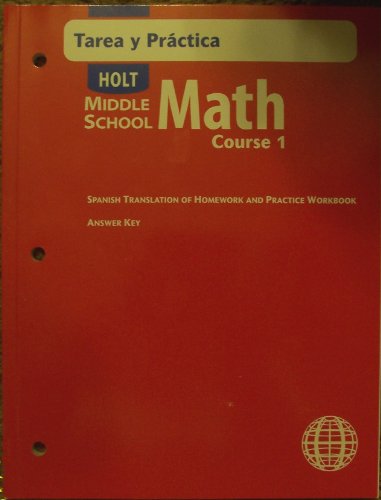 Beispielbild fr Spn Homewk/Prac Ansky Ms Math 2004 Crs 1 ; 9780030682933 ; 0030682932 zum Verkauf von APlus Textbooks