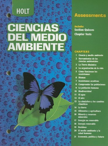 9780030683442: Holt Environmental Science: Assessments, Spanish