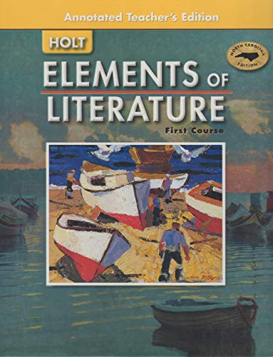 Beispielbild fr Elements Of Literature 2005: First Course/grade 7:annotated zum Verkauf von Books of the Smoky Mountains