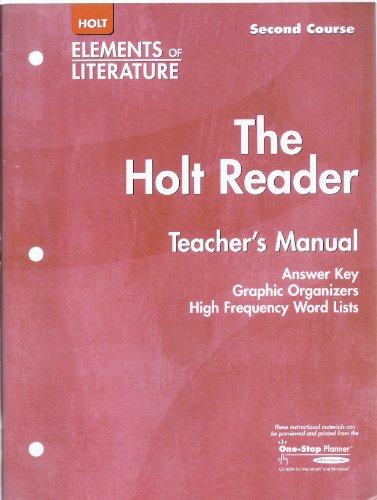 Stock image for Elements of Literature: Teacher Material Reader Second Course for sale by HPB-Red
