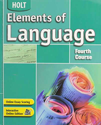 9780030686689: HOLT ELEMENTS OF LANGUAGE STUD: Fourth Course