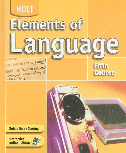 9780030686696: HOLT ELEMENTS OF LANGUAGE 5TH: Fifth Course